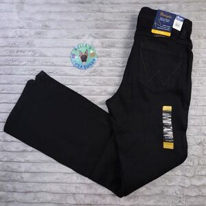 Wrangler Jeans Womens 11 31x34 Q Baby Ultimate Riding Boot‎ Cut Willow Black NEW